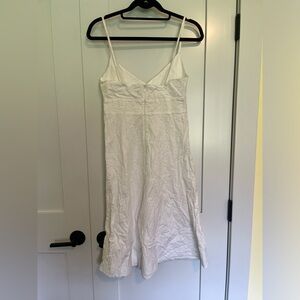 J. Crew factory white eyelet summer dress size 4